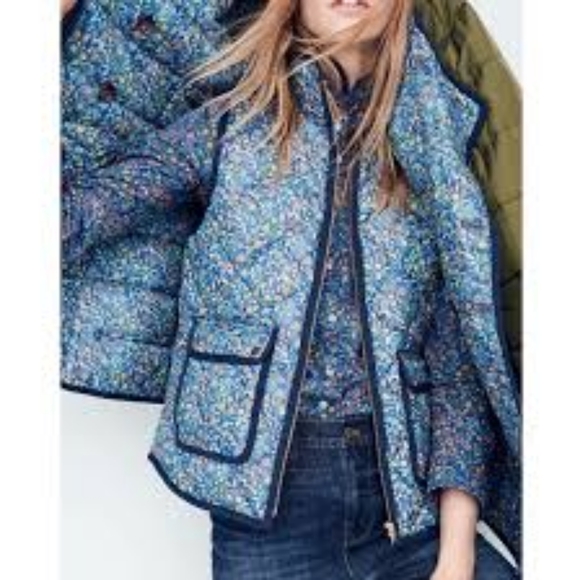 J. Crew x Liberty Excursion Quilted Vest in Catesby Floral Print - Picture 5 of 5